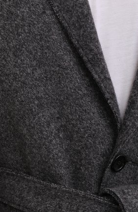 Мужской пальто из кашемира и шерсти ZEGNA COUTURE серого цвета, арт. 287016/4D26N0 | Фото 5 (Материал внешний: Шерсть, Кашемир; Рукава: Длинные; Длина (верхняя одежда): До колена; Региональные ограничения белый список (Axapta Mercury): RU; Мужское Кросс-КТ: пальто-верхняя одежда; Стили: Кэжуэл)