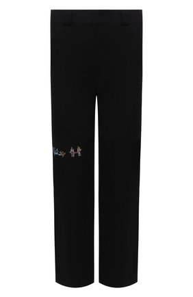 Мужские хлопковые брюки MSFTSREP черного цвета, арт. 31MSFP02/218763 | Фото 1 (Длина (брюки, джинсы): Стандартные; Материал внешний: Хлопок; Случай: Повседневный; Стили: Гранж)