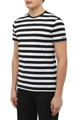 Мужская хлопковая футболка RALPH LAUREN черно-белого цвета, арт. 790841353 | Фото 3 (Рукава: Короткие; Длина (для топов): Стандартные; Принт: С принтом; Материал внешний: Хлопок; Стили: Кэжуэл)