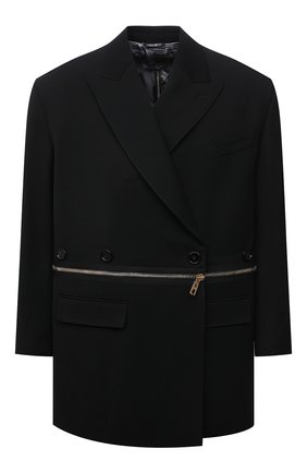 Мужской шерстяной пиджак DOLCE & GABBANA черного цвета по цене 299500 руб., арт. G2QA6T/FU21E | Фото 1