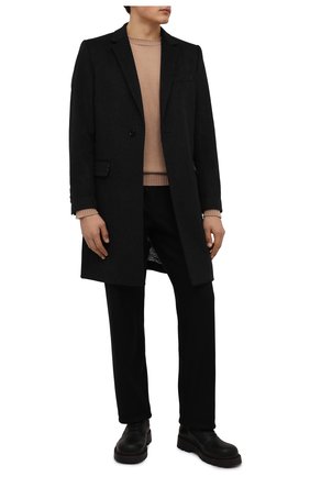 Мужской пальто из шерсти и кашемира DOLCE & GABBANA темно-серого цвета по цене 238500 руб., арт. G007ST/FU3GT | Фото 2 Мужской пальто из шерсти и кашемира DOLCE & GABBANA темно-серого цвета, арт. G007ST/FU3GT | Фото 2 (Материал внешний: Шерсть; Материал подклада: Синтетический материал; Длина (верхняя одежда): До середины бедра; Рукава: Длинные; Мужское Кросс-КТ: пальто-верхняя одежда; Стили: Классический)