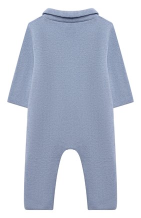 Детский кашемировый комбинезон WOOL&COTTON голубого цвета по цене 13590 руб., арт. KMLBR | Фото 2 Детский кашемировый комбинезон WOOL&COTTON голубого цвета, арт. KMLBR | Фото 2 (Материал внешний: Шерсть, Кашемир; Рукава: Длинные)