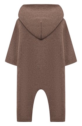 Детский кашемировый комбинезон WOOL&COTTON бежевого цвета по цене 14210 руб., арт. KMLBR-H | Фото 2 Детский кашемировый комбинезон WOOL&COTTON бежевого цвета, арт. KMLBR-H | Фото 2 (Материал внешний: Шерсть, Кашемир; Рукава: Длинные)