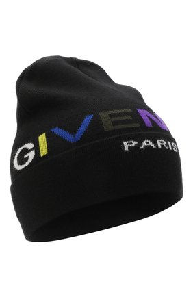 Детского хлопковая шапка GIVENCHY черного цвета по цене 16250 руб., арт. H21049 | Фото 1 Детского хлопковая шапка GIVENCHY черного цвета, арт. H21049 | Фото 1 (Материал: Текстиль, Хлопок)