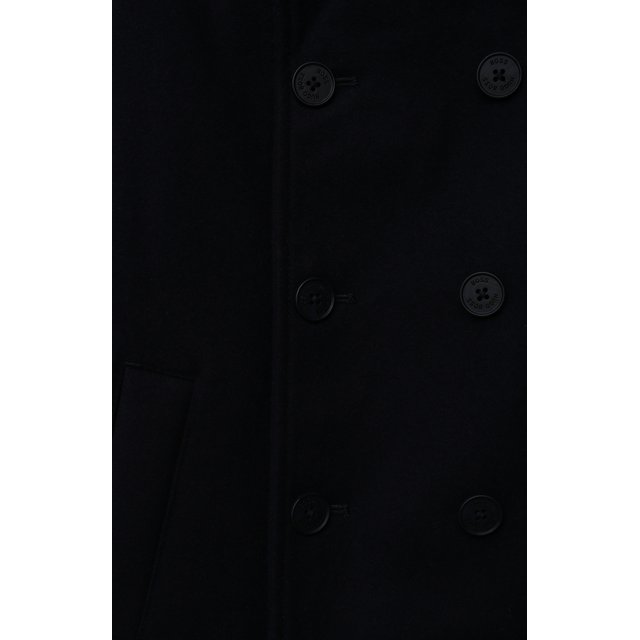 Пальто для мальчика из шерсти и вискозы BOSS J26455 Фото 3