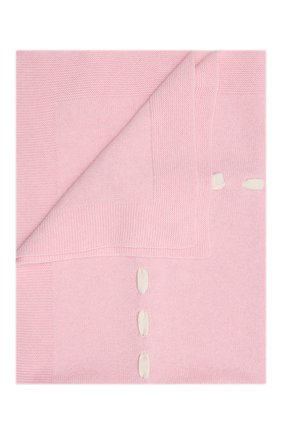 Детского кашемировое одеяло BABY T розового цвета, арт. 21AIC872C0 | Фото 1 (Материал: Кашемир, Шерсть, Текстиль)