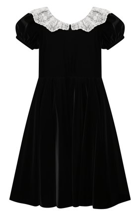 Детское платье DESIGNERS CAT черного цвета по цене 37500 руб., арт. 100000K01000946/10A-12A | Фото 2 Детское платье DESIGNERS CAT черного цвета, арт. 100000K01000946/10A-12A | Фото 2 (Материал внешний: Синтетический материал; Рукава: Короткие; Материал подклада: Хлопок; Девочки Кросс-КТ: Платье-одежда; Случай: Повседневный)
