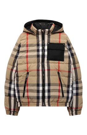 Детского пуховая куртка BURBERRY бежевого цвета по цене 57550 руб., арт. 8046023 | Фото 1 Детского пуховая куртка BURBERRY бежевого цвета, арт. 8046023 | Фото 1 (Материал утеплителя: Пух и перо; Материал подклада: Синтетический материал; Рукава: Длинные; Материал внешний: Синтетический материал; Мальчики Кросс-КТ: Пуховик-верхняя одежда)