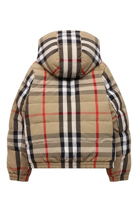 Детского пуховая куртка BURBERRY бежевого цвета по цене 57550 руб., арт. 8046023 | Фото 2 Детского пуховая куртка BURBERRY бежевого цвета, арт. 8046023 | Фото 2 (Материал утеплителя: Пух и перо; Материал подклада: Синтетический материал; Рукава: Длинные; Материал внешний: Синтетический материал; Мальчики Кросс-КТ: Пуховик-верхняя одежда)
