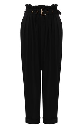 Женские брюки из вискозы BALMAIN черного цвета по цене 134500 руб., арт. WF0PQ045/V089 | Фото 1 Женские брюки из вискозы BALMAIN черного цвета, арт. WF0PQ045/V089 | Фото 1 (Материал внешний: Вискоза; Длина (брюки, джинсы): Стандартные; Стили: Гламурный; Женское Кросс-КТ: Брюки-одежда; Силуэт Ж (брюки и джинсы): Широкие)