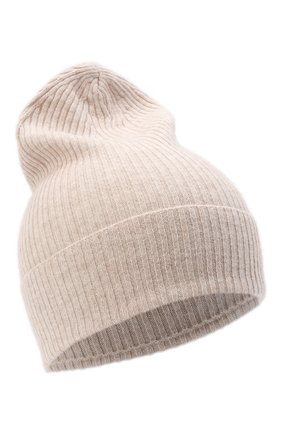 Женская шапка PIETRO BRUNELLI светло-бежевого цвета, арт. HA0005/WS0003 | Фото 1 (Материал: Текстиль, Лиоцелл, Шерсть, Синтетический материал)