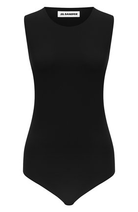 Женское боди JIL SANDER черного цвета, арт. JSWT705041-WT477108 | Фото 1 (Материал внешний: Синтетический материал; Стили: Минимализм; Женское Кросс-КТ: Боди-одежда)