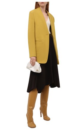 Женские кожаные ботфорты DRIES VAN NOTEN бежевого цвета по цене 71900 руб., арт. WW212/212/H100/QU117 | Фото 2 Женские кожаные ботфорты DRIES VAN NOTEN бежевого цвета, арт. WW212/212/H100/QU117 | Фото 2 (Каблук высота: Высокий; Материал внутренний: Натуральная кожа; Подошва: Плоская; Высота голенища: Высокие; Каблук тип: Шпилька)