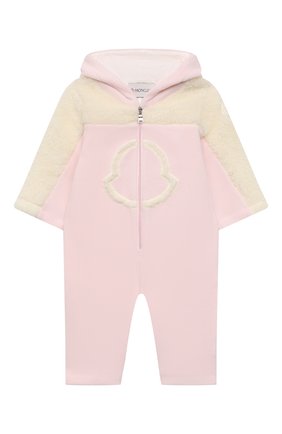 Детский комбинезон MONCLER розового цвета по цене 27150 руб., арт. G2-951-8L733-10-80093/9-12M | Фото 1 Детский комбинезон MONCLER розового цвета, арт. G2-951-8L733-10-80093/9-12M | Фото 1