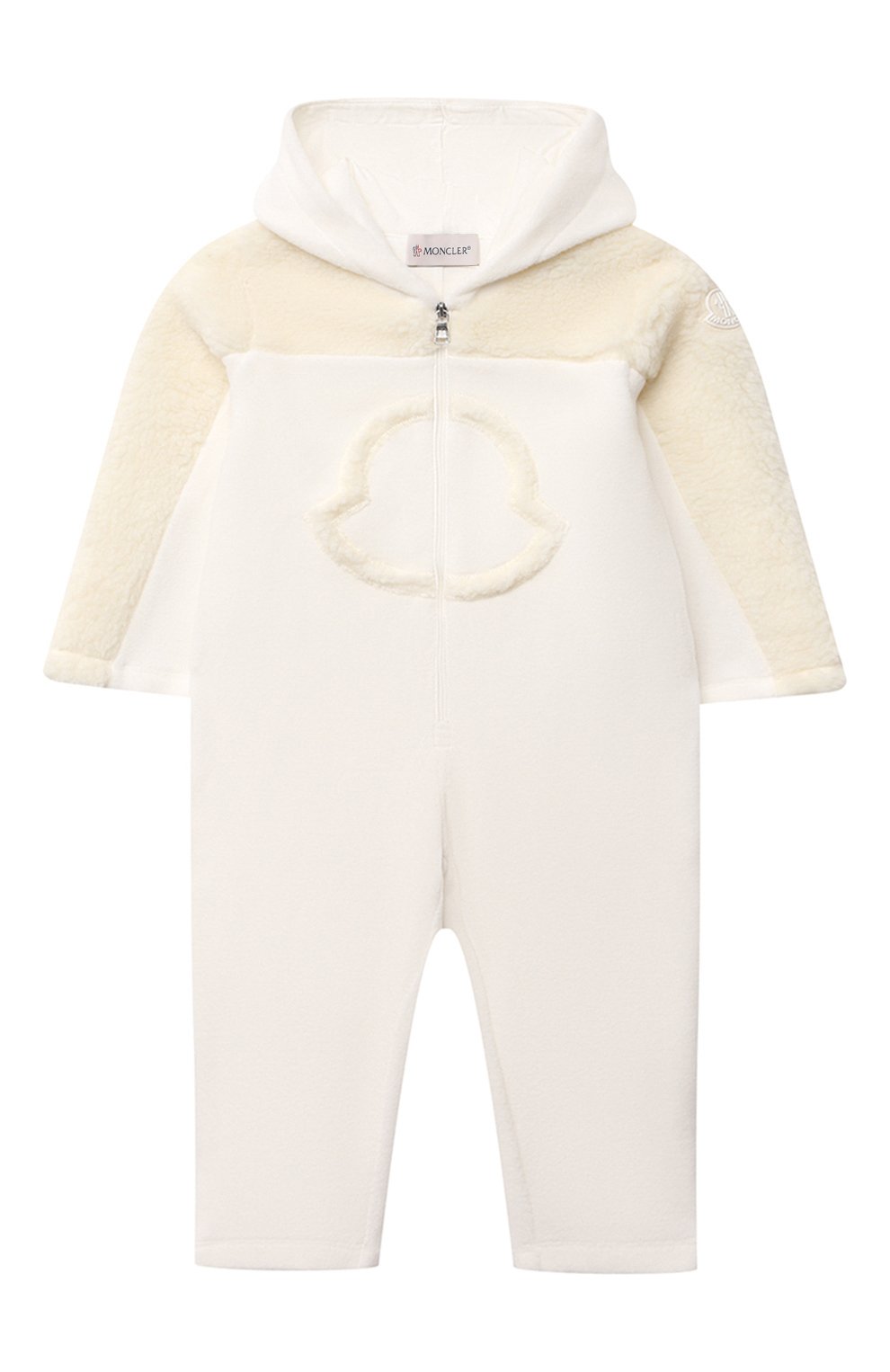 Детский комбинезон MONCLER белого цвета, арт. G2-951-8L733-10-80093/9-12M | Фото 1