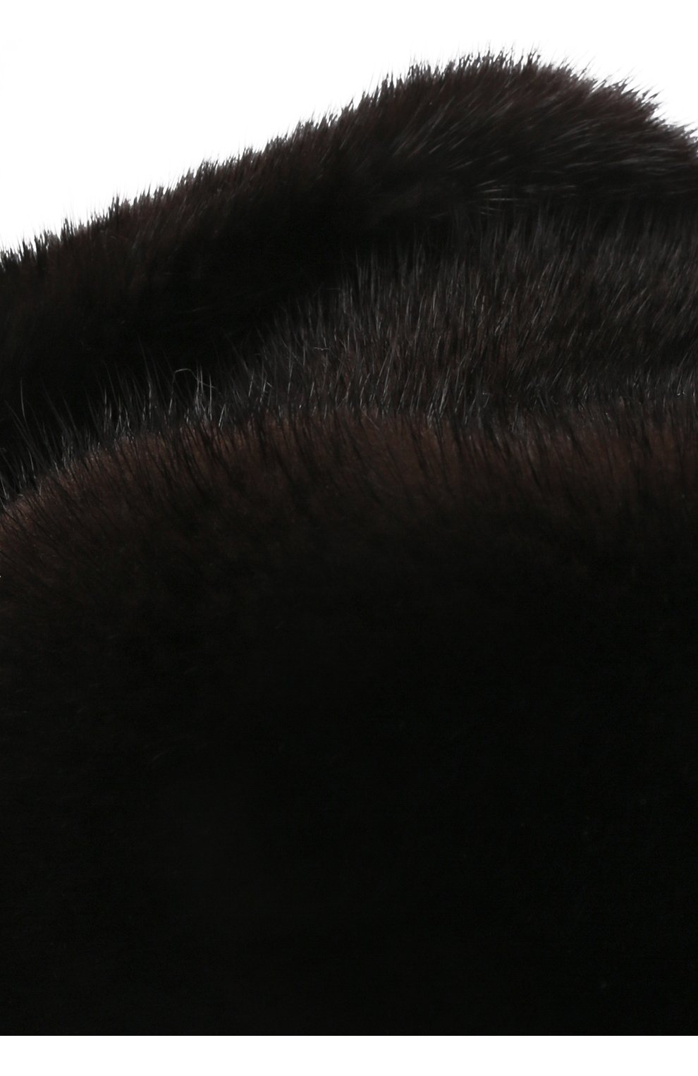 Мужская шапка-ушанка из меха норки FURLAND темно-коричневого цвета, арт. 0116800110203300146 | Фото 3 (Материал: Натуральный мех)