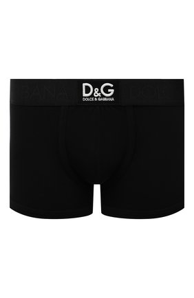 Мужские хлопковые боксеры DOLCE & GABBANA черного цвета по цене 5640 руб., арт. M4D36J/0UAIG | Фото 1 Мужские хлопковые боксеры DOLCE & GABBANA черного цвета, арт. M4D36J/0UAIG | Фото 1 (Материал внешний: Хлопок; Мужское Кросс-КТ: Трусы; Кросс-КТ: бельё)
