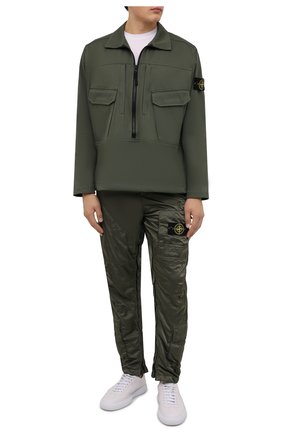 Мужская хлопковый анорак STONE ISLAND хаки цвета по цене 38950 руб., арт. 751510802 | Фото 2 Мужская хлопковый анорак STONE ISLAND хаки цвета, арт. 751510802 | Фото 2 (Рукава: Длинные; Длина (верхняя одежда): Короткие; Материал внешний: Хлопок; Кросс-КТ: Куртка, Ветровка; Стили: Милитари)