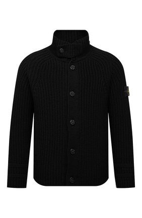 Мужской утепленный кардиган STONE ISLAND черного цвета по цене 117000 руб., арт. 7515533A9 | Фото 1 Мужской утепленный кардиган STONE ISLAND черного цвета, арт. 7515533A9 | Фото 1 (Рукава: Короткие; Материал подклада: Синтетический материал; Материал внешний: Шерсть, Синтетический материал; Мужское Кросс-КТ: Кардиган-одежда; Стили: Кэжуэл)