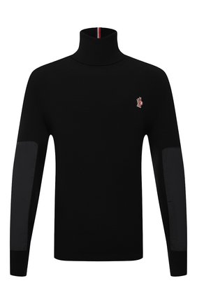 Мужской шерстяная водолазка MONCLER GRENOBLE черного цвета по цене 59400 руб., арт. G2-097-9F000-01-M1122 | Фото 1 Мужской шерстяная водолазка MONCLER GRENOBLE черного цвета, арт. G2-097-9F000-01-M1122 | Фото 1 (Материал внешний: Шерсть; Материал подклада: Синтетический материал; Мужское Кросс-КТ: Водолазка-одежда; Принт: Без принта; Стили: Кэжуэл; Длина (для топов): Стандартные; Рукава: Длинные)