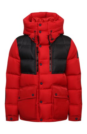 Мужская пуховая куртка KNT красного цвета, арт. UGKN009X0233A | Фото 1 (Материал утеплителя: Пух и перо; Материал подклада: Синтетический материал; Рукава: Длинные; Длина (верхняя одежда): Короткие; Материал внешний: Синтетический материал; Мужское Кросс-КТ: пуховик-короткий; Кросс-КТ: Куртка; Стили: Спорт-шик)