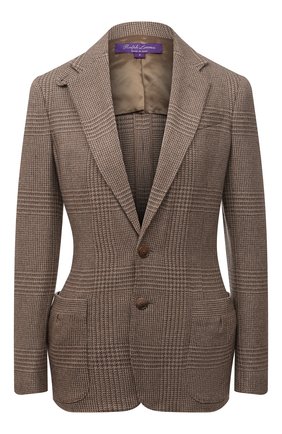 Женский жакет из кашемира и хлопка RALPH LAUREN темно-бежевого цвета по цене 225500 руб., арт. 290858199 | Фото 1 Женский жакет из кашемира и хлопка RALPH LAUREN темно-бежевого цвета, арт. 290858199 | Фото 1 (Материал внешний: Кашемир, Шерсть, Хлопок; Материал подклада: Купро; Стили: Кэжуэл; 1-2-бортные: Однобортные; Женское Кросс-КТ: Жакет-одежда; Рукава: Длинные; Длина (для топов): Стандартные; Случай: Повседневный)