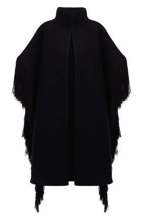 Женская шерстяное пончо JIL SANDER темно-синего цвета по цене 188500 руб., арт. JSWT752305-WTY20098A | Фото 1 Женская шерстяное пончо JIL SANDER темно-синего цвета, арт. JSWT752305-WTY20098A | Фото 1 (Материал внешний: Шерсть; Стили: Минимализм; Длина (верхняя одежда): До середины бедра)