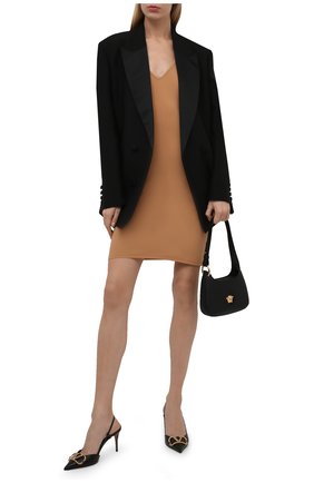 Женское платье JIL SANDER бежевого цвета по цене 15900 руб., арт. JSWT705045-WT477108 | Фото 2 Женское платье JIL SANDER бежевого цвета, арт. JSWT705045-WT477108 | Фото 2 (Материал внешний: Синтетический материал; Длина Ж (юбки, платья, шорты): Мини; Стили: Минимализм; Женское Кросс-КТ: Сарафаны, Платье-одежда; Случай: Повседневный)