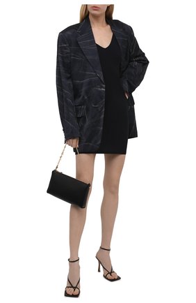 Женское платье JIL SANDER черного цвета по цене 15900 руб., арт. JSWT705045-WT477108 | Фото 2 Женское платье JIL SANDER черного цвета, арт. JSWT705045-WT477108 | Фото 2 (Материал внешний: Синтетический материал; Стили: Минимализм; Женское Кросс-КТ: Сарафаны, Платье-одежда; Случай: Повседневный)