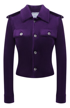 Женский вельветовый жакет BOTTEGA VENETA фиолетового цвета по цене 249500 руб., арт. 679732/V1HM0 | Фото 1 Женский вельветовый жакет BOTTEGA VENETA фиолетового цвета, арт. 679732/V1HM0 | Фото 1 (Материал внешний: Вискоза, Синтетический материал; Длина (для топов): Стандартные; Рукава: Длинные; Стили: Гламурный; 1-2-бортные: Однобортные; Женское Кросс-КТ: Жакет-одежда; Случай: Повседневный)