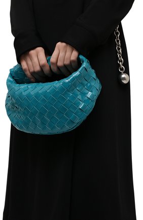 Женская сумка jodie mini BOTTEGA VENETA бирюзового цвета по цене 156500 руб., арт. 651876/V1GG0 | Фото 2 Женская сумка jodie mini BOTTEGA VENETA бирюзового цвета, арт. 651876/V1GG0 | Фото 2 (Материал: Натуральная кожа; Размер: mini; Сумки-технические: Сумки top-handle)