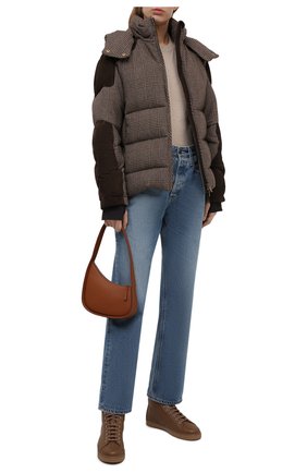 Женский шерстяной пуховик RALPH LAUREN коричневого цвета по цене 265000 руб., арт. 290858185 | Фото 2 Женский шерстяной пуховик RALPH LAUREN коричневого цвета, арт. 290858185 | Фото 2 (Длина (верхняя одежда): Короткие; Рукава: Длинные; Материал утеплителя: Пух и перо; Материал внешний: Шерсть; Кросс-КТ: Пуховик; Стили: Спорт-шик)