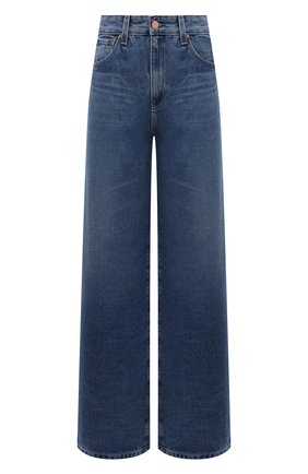 Женские джинсы deven AG синего цвета, арт. SGD1B64RM/RPBC/MX | Фото 1 (Материал внешний: Хлопок, Деним; Длина (брюки, джинсы): Стандартные; Кросс-КТ: Деним; Детали: Потертости; Силуэт Ж (брюки и джинсы): Расклешенные)