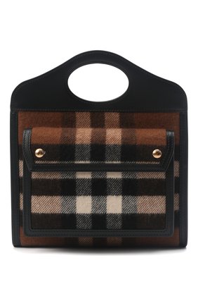 Женская сумка pocket medium BURBERRY коричневого цвета по цене 136500 руб., арт. 8047010 | Фото 1 Женская сумка pocket medium BURBERRY коричневого цвета, арт. 8047010 | Фото 1 (Материал: Текстиль; Ремень/цепочка: На ремешке; Размер: medium; Сумки-технические: Сумки top-handle, Сумки через плечо)