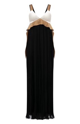 Женское шелковое платье CHLOÉ черного цвета по цене 418500 руб., арт. CHC21WR013003 | Фото 1 Женское шелковое платье CHLOÉ черного цвета, арт. CHC21WR013003 | Фото 1 (Материал внешний: Шелк; Материал подклада: Шелк; Женское Кросс-КТ: Платье-одежда, Сарафаны; Длина Ж (юбки, платья, шорты): Макси; Случай: Вечерний; Стили: Бохо)