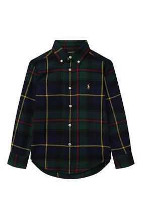 Детская хлопковая рубашка RALPH LAUREN разноцветного цвета по цене 6810 руб., арт. 321853502 | Фото 1 Детская хлопковая рубашка RALPH LAUREN разноцветного цвета, арт. 321853502 | Фото 1 (Рукава: Длинные; Материал внешний: Хлопок)