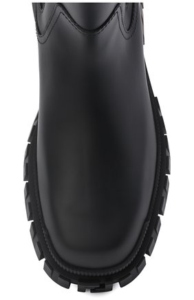 Мужские кожаные челси FENDI черного цвета, арт. 7U1446 AD7Q | Фото 6 (Каблук высота: Высокий; Материал внешний: Кожа; Материал внутренний: Натуральная кожа; Материал утеплителя: Без утеплителя; Подошва: Массивная; Мужское Кросс-КТ: Сапоги-обувь, Челси-обувь)