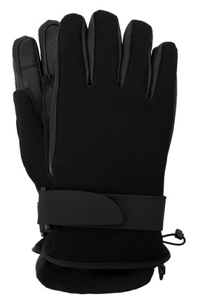 Мужские утепленные перчатки MONCLER GRENOBLE черного цвета, арт. G2-097-3A000-02-53063 | Фото 1 (Материал: Текстиль, Синтетический материал; Кросс-КТ: Спорт)