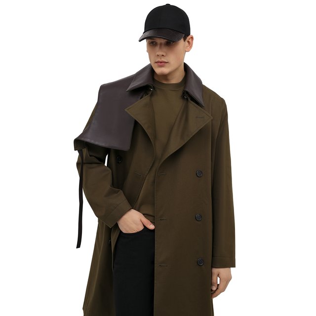 фото Бейсболка с отделкой из кожи аллигатора brioni