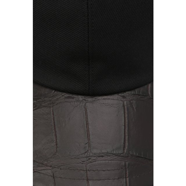 фото Бейсболка с отделкой из кожи аллигатора brioni