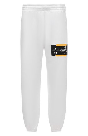 Мужские хлопковые джоггеры OFF-WHITE белого цвета по цене 47250 руб., арт. 0MCH029F21FLE005 | Фото 1 Мужские хлопковые джоггеры OFF-WHITE белого цвета, арт. 0MCH029F21FLE005 | Фото 1 (Материал внешний: Хлопок; Силуэт М (брюки): Джоггеры; Стили: Спорт-шик; Длина (брюки, джинсы): Стандартные)