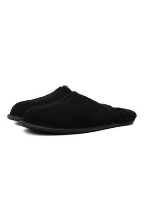 Мужского замшевые домашние туфли UGG черного цвета по цене 11900 руб., арт. 1123660_BLK | Фото 1 Мужского замшевые домашние туфли UGG черного цвета, арт. 1123660_BLK | Фото 1 (Материал внутренний: Натуральная кожа; Мужское Кросс-КТ: тапочки-обувь; Материал внешний: Замша, Кожа)