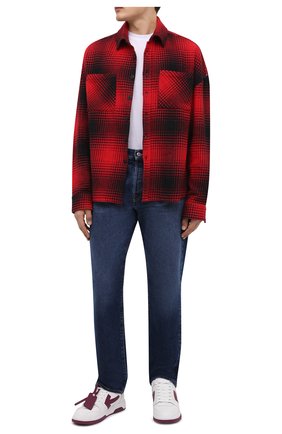Мужские кожаные кеды out of office OFF-WHITE белого цвета по цене 34350 руб., арт. 0MIA189F21LEA0020135 | Фото 2 Мужские кожаные кеды out of office OFF-WHITE белого цвета, арт. 0MIA189F21LEA0020135 | Фото 2 (Материал внутренний: Текстиль; Подошва: Массивная)
