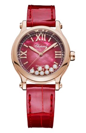 Женские часы happy sport automatic CHOPARD бесцветного цвета по цене 2030400 руб., арт. 275378-5005 | Фото 1 Женские часы happy sport automatic CHOPARD бесцветного цвета, арт. 275378-5005 | Фото 1 (Механизм: Автомат; Материал корпуса: Розовое золото; Цвет циферблата: Перламутровый)