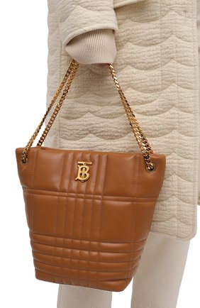 Женский сумка lola BURBERRY коричневого цвета, арт. 8046238 | Фото 2 (Размер: medium; Материал: Натуральная кожа; Сумки-технические: Сумки-шопперы)
