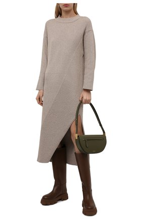Женские кожаные сапоги GIA COUTURE коричневого цвета по цене 51650 руб., арт. PERNI-07 B 122 | Фото 2 Женские кожаные сапоги GIA COUTURE коричневого цвета, арт. PERNI-07 B 122 | Фото 2 (Материал внутренний: Натуральная кожа; Подошва: Платформа; Каблук высота: Низкий; Высота голенища: Средние; Материал внешний: Кожа; Материал утеплителя: Без утеплителя)
