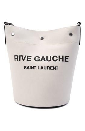 Женский сумка rive gauche SAINT LAURENT белого цвета, арт. 669299/FAAAZ | Фото 1 (Сумки-технические: Сумки-шопперы; Размер: medium; Ремень/цепочка: На ремешке; Материал: Текстиль)