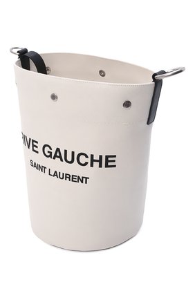 Женский сумка rive gauche SAINT LAURENT белого цвета по цене 139500 руб., арт. 669299/FAAAZ | Фото 5 Женский сумка rive gauche SAINT LAURENT белого цвета, арт. 669299/FAAAZ | Фото 5 (Сумки-технические: Сумки-шопперы; Размер: medium; Ремень/цепочка: На ремешке; Материал: Текстиль)