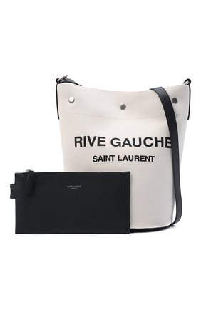 Женский сумка rive gauche SAINT LAURENT белого цвета по цене 139500 руб., арт. 669299/FAAAZ | Фото 6 Женский сумка rive gauche SAINT LAURENT белого цвета, арт. 669299/FAAAZ | Фото 6 (Сумки-технические: Сумки-шопперы; Размер: medium; Ремень/цепочка: На ремешке; Материал: Текстиль)