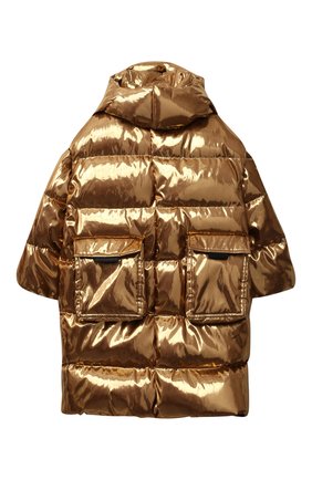 Детский пуховое пальто DOLCE & GABBANA золотого цвета по цене 79950 руб., арт. L4JB3Q/FUSFX/8-14 | Фото 1 Детский пуховое пальто DOLCE & GABBANA золотого цвета, арт. L4JB3Q/FUSFX/8-14 | Фото 1 (Материал внешний: Синтетический материал; Материал утеплителя: Пух и перо; Рукава: Длинные; Материал подклада: Синтетический материал)